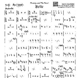 美女与野兽组曲_歌谱投稿_词曲:Tim Rice & Howard Ashman Alan Menken