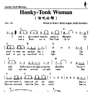 Honky Tonk Woman_外国歌谱