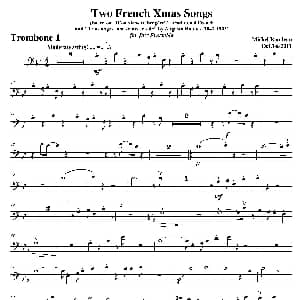 Two French Xmas Songs 第一长号分谱