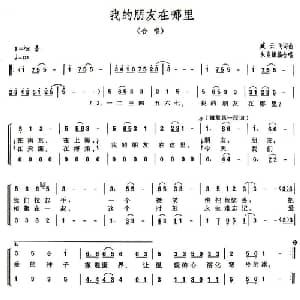 我的朋友在哪里_合唱歌谱_词曲:臧云飞 臧云飞