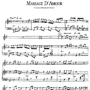 Mariage D'Amour 钢琴谱