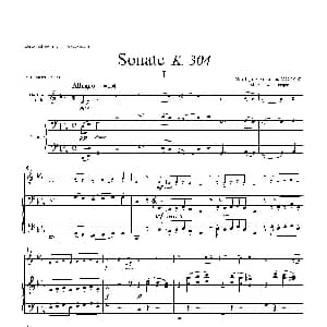 萨克斯谱 | 奏鸣曲 Op.304 中音萨克斯 钢琴伴奏 莫扎特