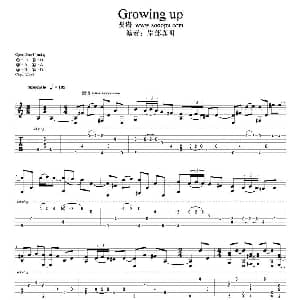 Growing up 吉他谱 岸部真明