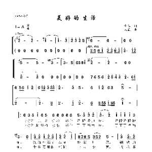 美好的生活_歌曲简谱_词曲:小工 火星