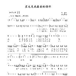 星光是我最美的情怀_歌曲简谱_词曲:吴德欣 包国瑛