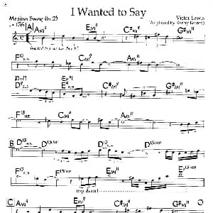 I Wanted to Say 钢琴谱