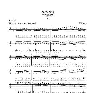 Tommy Reilly 练习曲第一首_歌曲简谱