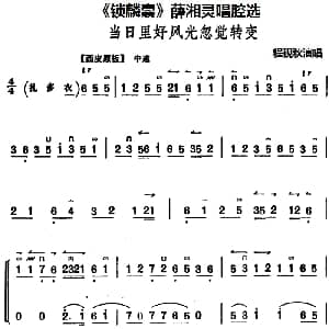 京剧谱 | 锁麟囊 薛湘灵唱腔选 当日里好风光忽觉转变 程砚秋