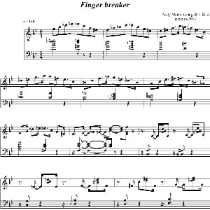 Finger Breaker 钢琴谱
