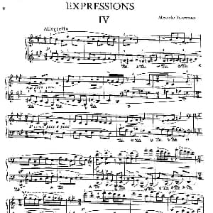 Expressions 钢琴谱 亚历山大 齐尔品 Alexander Tcherepnin
