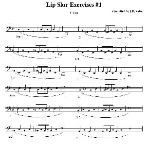Lip Slur Exercise C Tuba 大号练习教材选曲