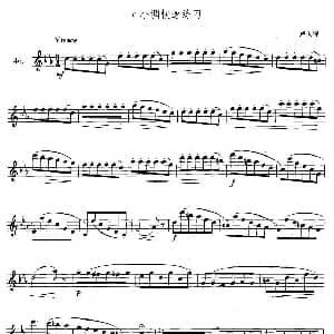 萨克斯谱 | 萨克斯练习曲合集 3—46 c小调快速练习 卢夫特