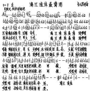 漓江渔妹最潇洒_歌谱投稿_词曲:韦元熙 韦元熙