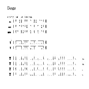 Baga 非洲手鼓谱