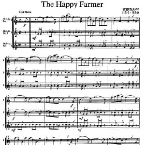 萨克斯谱 | the happy farmer 三重奏