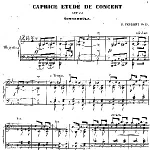 Caprice Etude de Concert 钢琴谱 温森佐 贝里尼