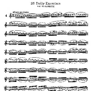 萨克斯谱 | klose 25首萨克斯练习曲 4