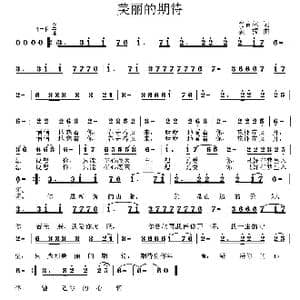 美丽的期待_歌曲简谱_词曲:肖青林 姜振