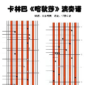 喀秋莎 拇指琴卡林巴琴演奏谱 米哈伊尔 伊萨科夫斯基 马特维 勃兰切尔
