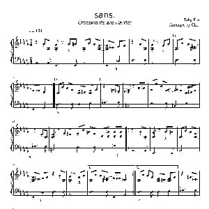 Sans 钢琴谱