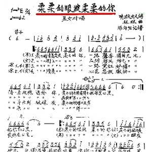 柔柔的眼睛柔柔的你_歌谱投稿_词曲:晚秋女人 林林