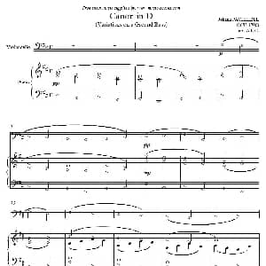 Canon in D 大提琴 钢琴伴奏