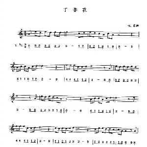 萨克斯谱 | 丁香花 线简谱对照版 佚名