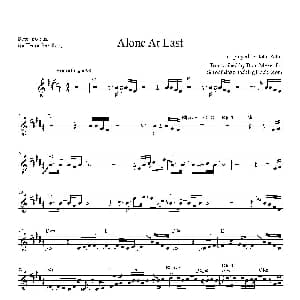 萨克斯谱 | Alone At Last 高音萨克斯
