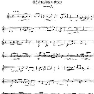 民乐视奏练习曲集 116—118