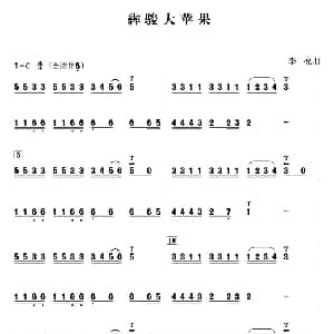 葫芦丝谱 | 犇骏大苹果 李亮