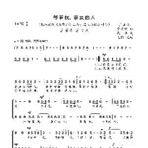 等着我,亲爱的人_歌曲简谱_词曲:王晓岭 李文绪 栾凯