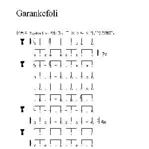 Garankefoli 非洲手鼓谱