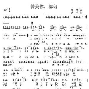 赞美你,都匀_歌曲简谱_词曲:童童 浪花