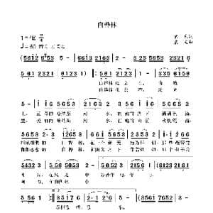 白桦林_歌曲简谱_词曲:袁龙 袁龙