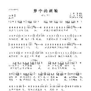 梦中的新娘_歌曲简谱_词曲:杜学华 何丽华