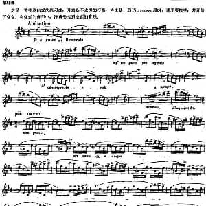 长笛曲谱 | 长笛练习曲100课之第80课 变奏曲式练习曲