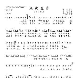 风吹麦浪_歌曲简谱_词曲:李健 李健