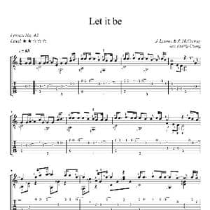 随他去_歌曲简谱_词曲: Lennon–McCartney