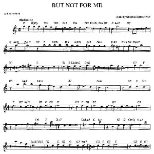 萨克斯谱 | BUT NOT FOR ME