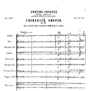 Piano Concerto No.2 in f Minor Op.21 钢琴谱 弗雷德里克 弗朗索瓦 肖邦