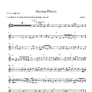 萨克斯谱 | Jasmine Flower 中音萨克斯