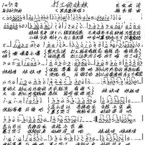 打工的妹妹_歌谱投稿_词曲:王金友 张艺军