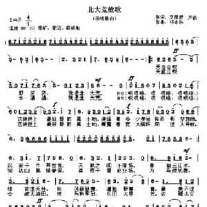 北大荒放歌_民歌简谱_词曲:艾湛青 芦波 祁永林