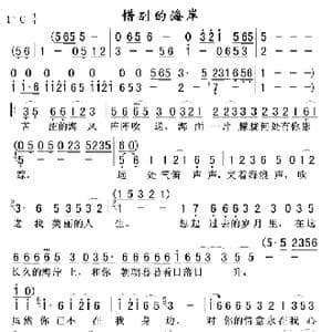 惜别的海岸_歌谱投稿