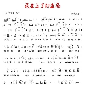 我登上了钓鱼岛_通俗唱法乐谱_词曲:郑树人 郑树人