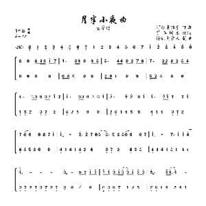 月半小夜曲_歌曲简谱_词曲:向雪怀 由河合奈保子