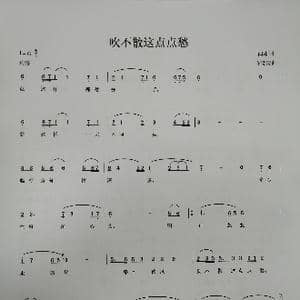 吹不散这点点愁_歌谱投稿_词曲:闫肃 许镜清