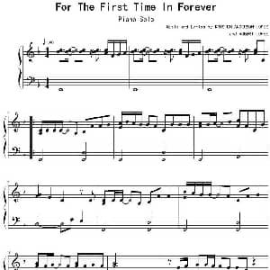 For The First Time In Forever 钢琴谱