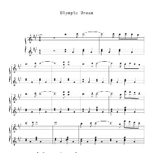 Olympic Dream 钢琴谱 马克西姆 Maksim・Mrvica