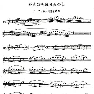 萨克斯谱 | 练习曲合集 23 G大调音阶练习 王清泉